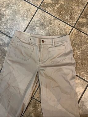 NWT LL bean wide leg khaki pants